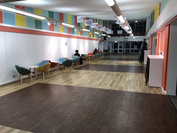 Chancellor's building informal learning space Keele University